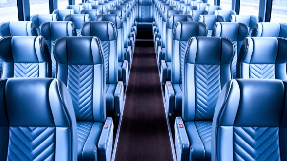 50 passenger charter bus interior