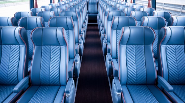 55 passenger charter bus interior