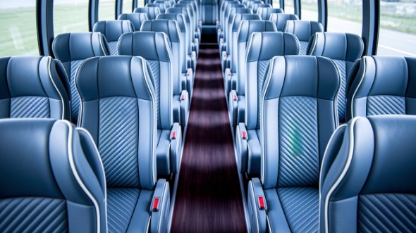 56 passenger charter bus interior