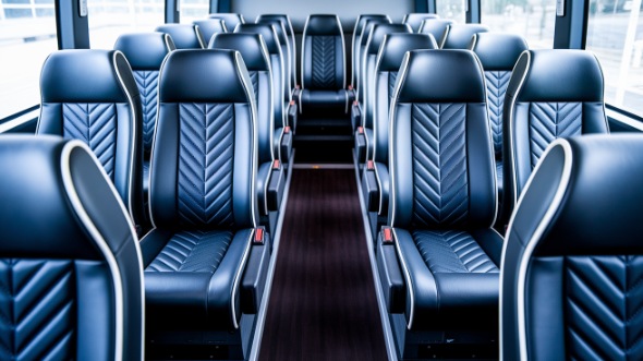 aurora 18 passenger minibus inside