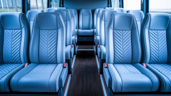 aurora 28 passenger minibus inside