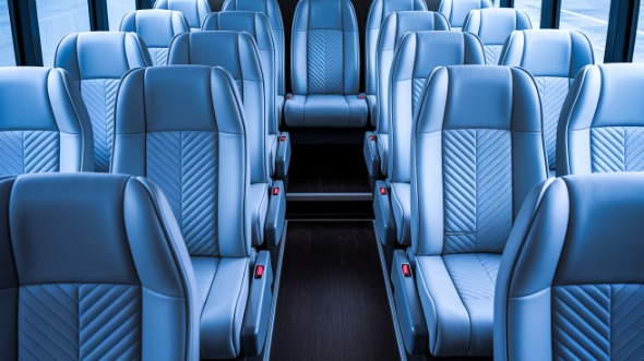 aurora 35 passenger minibus inside