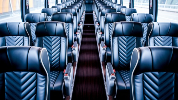 aurora 55 passenger charter bus rental